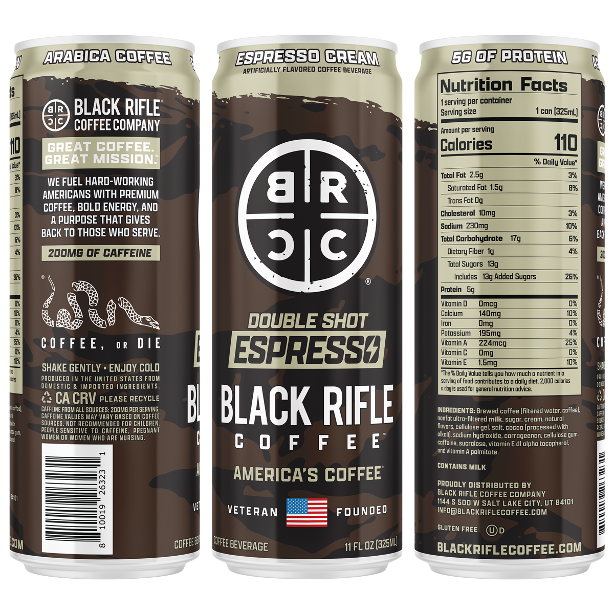 Ready To Drink Coffee, 200MG 12-Pack
