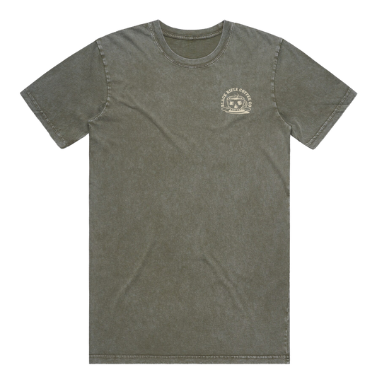 Black Rifle Diner Washed T-Shirt, Moss Stone, S