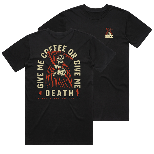 Grim Sipper Give Me Coffee T-Shirt