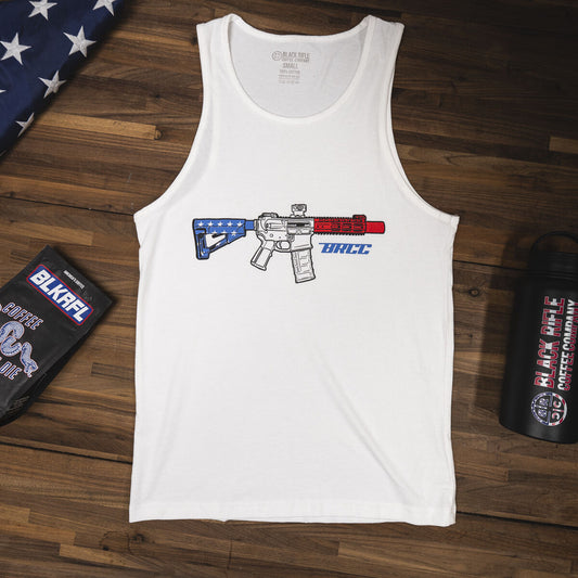 Red, White & Pew Tank Top