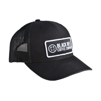 Company Logo Trucker Hat, Black