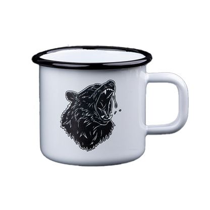 Grizzly Enamel Mug
