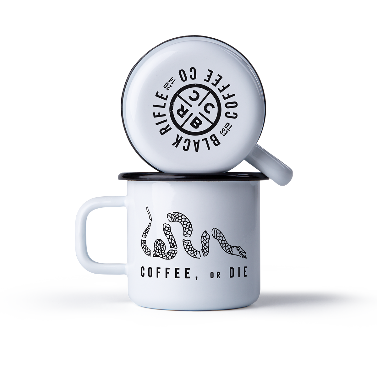 Coffee or Die Enamel Mug