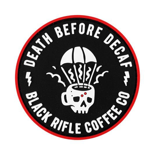 ParaMug Death Before Decaf PVC Patch