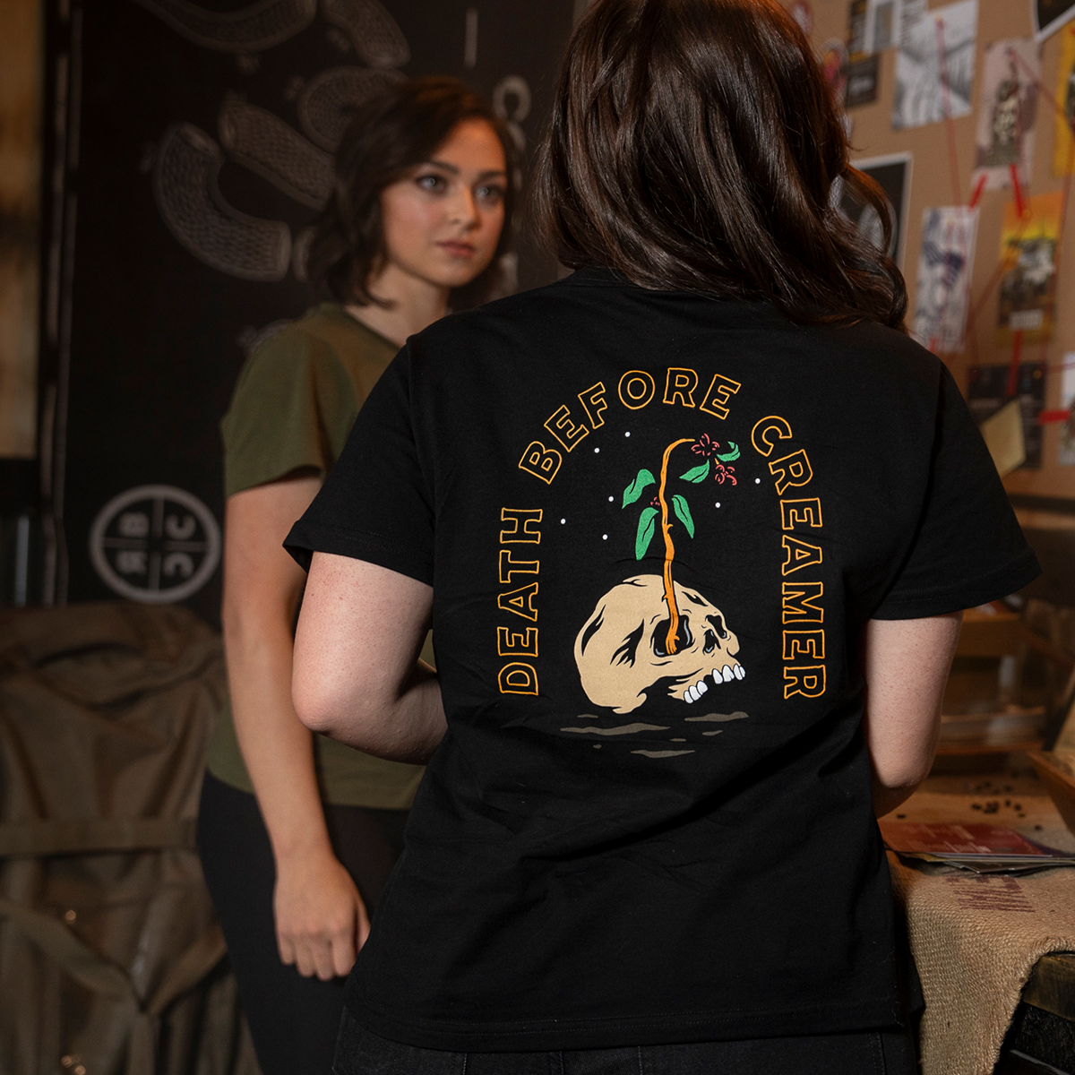 Women's Death Before Creamer T-Shirt