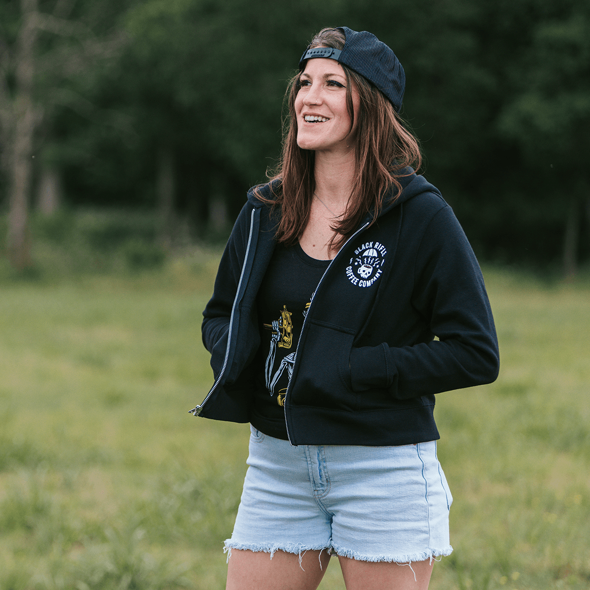 Women's ParaMug Crop Zip-up Hoodie