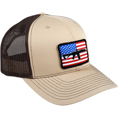 AR Flag RWB Patch Hat