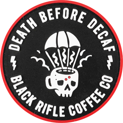 ParaMug Death Before Decaf PVC Patch